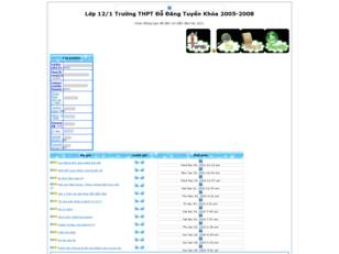 Lớp 12/1 Trường THPT Đỗ Đăng Tuyển Khóa 2005-2008