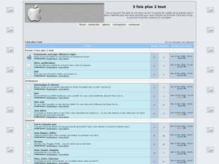 Forum gratis : 3 fois plus 2 tout