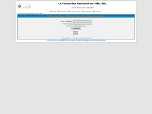 Le forum des Assistant en info. doc.