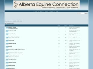 Free forum : Alberta Equine Connection