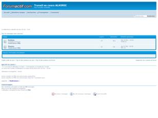 Travail en cours ALHIMIC