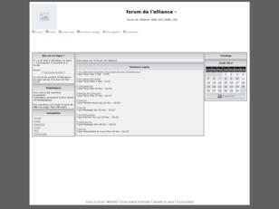 creer un forum : forum de l'alliance