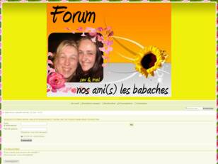 creer un forum : Nos amis (es) les babaches