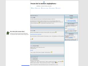 Forum de la Section Anglophone