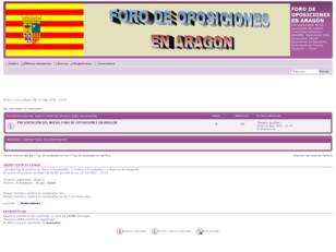 FORO DE OPOSICIONES EN ARAGÓN