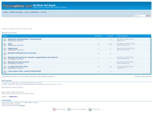 Forum gratis : Archivio dei Sogni