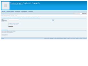 creer un forum : Comment preparer le pigeon à l'es