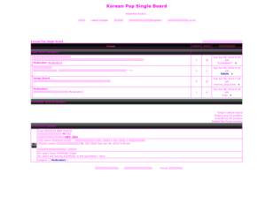 Korean Pop Single Board
