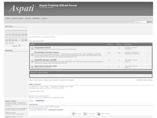 Aspati Training Official Forum