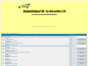 AUTOMINIATEUR'28 LE CLUB EURELIEN 1/43