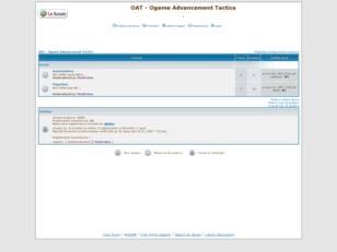 Forum gratuit : OAT - Ogame Advancement Tactics
