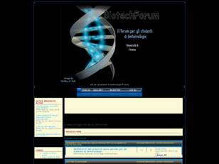 Il sito per gli studenti di biotecnologie di firenze