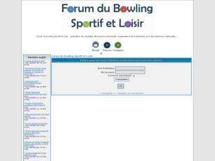 Forum du Bowling Sportif et Loisir