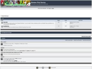 Free forum : Broken Plot Device