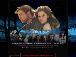 Twilight- Breaking Dawn 12 ans s'est écoulé...