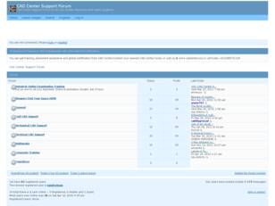 CAD Center Support Forum