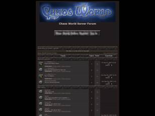 Chaos World Server Forum
