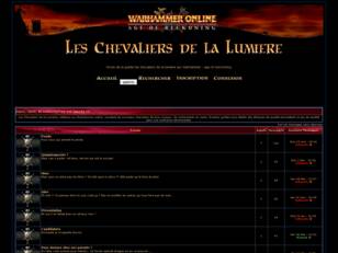 forum de la Guilde Les Chevaliers de la Lumière sur Warhammer : age of