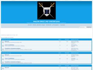 Forum gratis : MASTER DROIT DU CONTENTIEUX