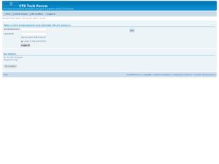 CTS User Forum