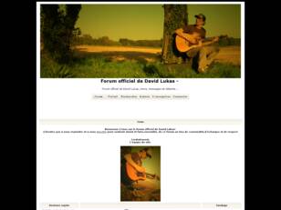 Forum officiel de David Lukas