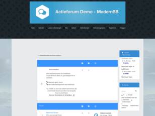 Actieforum Demo ModernBB