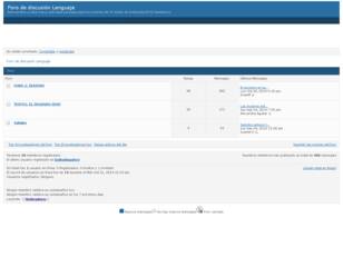 Foro de discusión Lenguaje