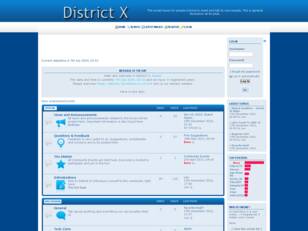 District X - Forum Index