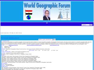 world geographic forum-Dr. Ashraf El-Abd