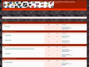 Free forum : Elite Fantasy Keeper League
