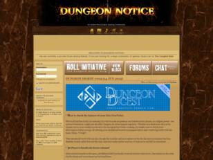 Dungeon Notice - Online Pen & Paper Roleplaying