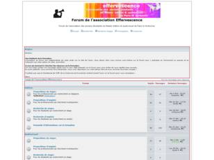 Forum gratuit : Forum de l'association Effervescen