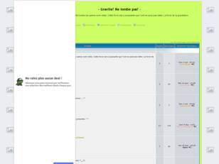 - Gravite! Ne tombe pas! -