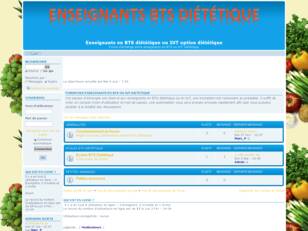 Enseignants en BTS diététique