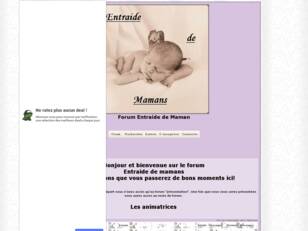 Bienvenue sur le forum Entraide de Maman