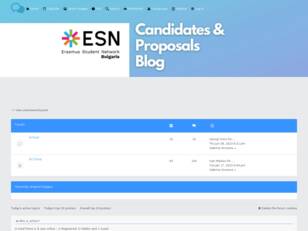 Candidates blog