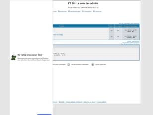 ET SG - Le coin des admins