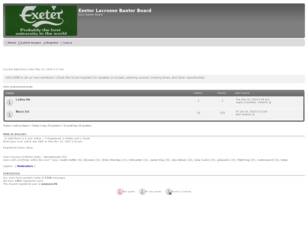 Free forum : Exeter Lacrosse Banter Board