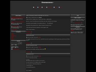 free forum : A forum for fans of Evanescence