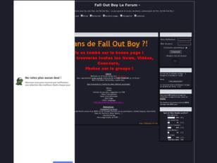 Le 1er Forum sur Fall Out Boy, + Grande Communaute