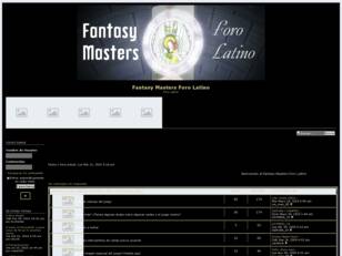 Foro gratis : Fantasy Masters Foro Latino