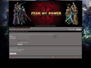 Forum officiel de la guilde Fear My Power (SWTOR)