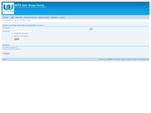 WITS User Group Forum