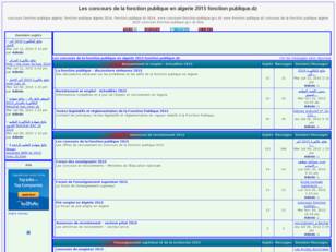 Les concours de la fonction publique dz - Recrutement en Algerie 2015