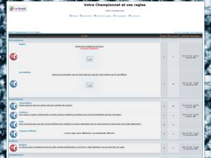 creer un forum : Votre Championnat et vos regles