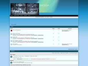 Foots Forecast Forum