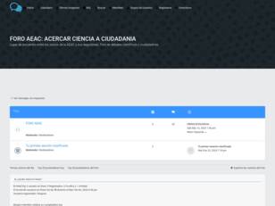 FORO AEAC: ACERCAR CIENCIA  A CIUDADANIA