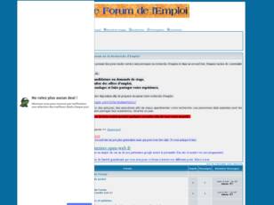 Le Forum de l'Emploi (offres d'emploi, depôt c.v.)