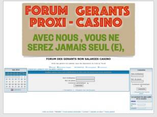 Forum des gérants Casino