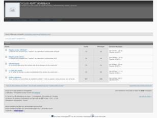 creer un forum : CYCLOS ASPTT BORDEAUX